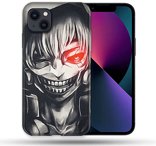 Schutzhülle kompatibel mit Magsafe für Apple iPhone 13 (6,1) Manga Tokyo Ghoul Kaneki, Schwarz