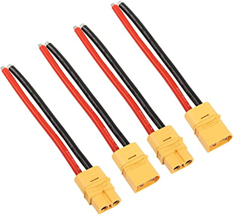 2 Paar XT60 Stecker YACSEJAO 12AWG XT60H Akku Stecker Buchse und Stecker Mantel Gehäuse Stecker für RC Drohne Auto Lipo Akku Ladegerät ESC