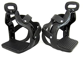 PS Pferdeartikel Alu Sicherheits Steigbügel Trail mit Käfig - 90° gedreht - Endurance 1 Paar Farbe Schwarz