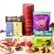 Merry Christmas Chocolate Letterbox Gift Tube, Luxury Xmas Gourmet Gifts for Women, Men or Couples, Dairy Free, Gluten Free, Lactose Free and Vegan Chocolate by EDEN Treats