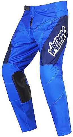 Willbros MX Cross Hose Bergab Mountainbike für Herren Motocross Offroad Motorrad Enduro RennHose Blau XXL=38