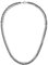 GAVU Herren Doppel Kandare Kette Halskette Schwarz und Silber Farbe 60cm