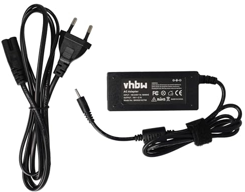 vhbw Netzteil kompatibel mit Asus Eee PC 1201T, 1225B, 1225C, PC 1005HE, 1215, 1215B, 1215N, 1215P Notebook, 40 W