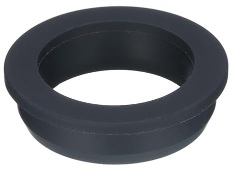 sourcing map T Type Rubber Grommet Mount Dia 51.3mm ID 40mm Seal Protection Flexible Hole Plugs for Cable Pipe Black