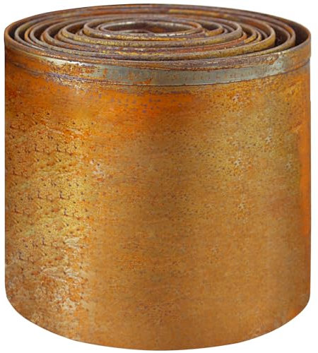 Meyoppm Corten Steel Garden Edging 5.5 x 32.8', Metal Rusted Landscape Edging Sturdy Garden Long Strips, Metal Edging for Landscaping, Garden Edging for Lawns,Borders and Flower Beds
