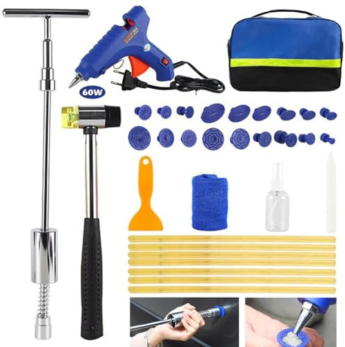 MILIWAN Tirabolli per Carrozzeria Kit Riparazione Ammaccature Kit Levabolle per Auto e Moto Tirabolle Carrozzeria Estrattore per Ammaccature Ventosa Carrozzeria per Rimozione Grandine