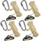 HOTUT Reflective Tent Guy Ropes, 4 Pack Tent Guide Rope with Aluminum Tensioners Adjuster, Tent Camping Rope 13 Feet/ 4M Long Guy Ropes, Reflective Cord Guy Line for Outdoor Camping Hiking Awning Tent