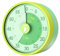 GlasFlength Temporizador Visual, Mecánico Time Timer para Niños y Adultos 79 x 39 mm Temporizador de Cuenta Regresiva de 60 Minutos con Soporte Plegable Magnético Temporizador de Cocina (Verde)