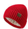 Durio Mütze Damen Strickmütze Herren Vielseitige Strickmütze für Damen und Herren Beanie Ideal für kaltes Wetter Rot Einheitsgröße