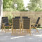 LAPOOH Bistrostühle 6 STK. Klappbar mit Dunkelgrauen Kissen Bambus, Gartenstühle, Balkonstuhl, Terrassenstühle, Gartensessel, Garten Stühle, Gartenmöbel, Balkon Stühle - 3208930