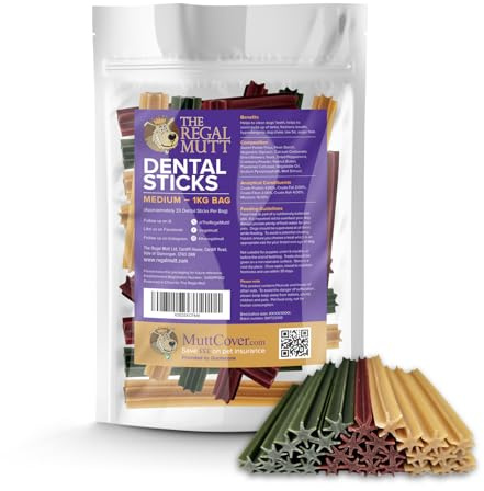 The Regal Mutt - Dental Sticks - Medium - 1kg Bag