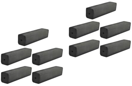 BESPORTBLE 2 Sätze Grillkohle Grills Herd Kohletabletten Kohlebrennerscheibe Rotisserie Outdoor Grill Zeichenkohle Picknick-Holzkohle Holzkohleversorgung Bambus-hybrid Black 5 Stück * 2