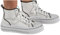 Divadames Womens High Top Trainers Toe Cap Lace Up Flat Canvas Pumps Ladies Casual Plain Boots Size (White, UK Footwear Size System, Adult, Women, Numeric, Medium, 6)