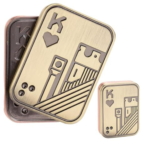 MLRUQRX Fidget Slider Toy Magnéticos Fidget Slider Juguete Metálicos Edc Deslizante Para Aliviar Estrés Y Ansiedad Metal Poker Fidget Slider Para Autismo Y Tdah Juguetes De Escritorio Oficina Adulto