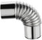 F Fityle Gas Boiler Heater Elbow Vent Pipe Duct 90 Degrees 2.36 inch Diameter Tube Exhaust Pipe Easy Installation Gas Boiler Accessory