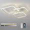 SXHZLY Plafoniera LED Soffitto Moderna, Dimmerabile 50W 5000LM Lampada da Soffitto, Quadrata Bianco Plafoniera lampadario per Camera da Letto Soggiorno Cucina Studio Ufficio