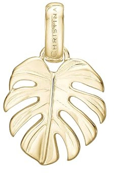 Rainforest Charm Anhänger für Damen | 18K Vergoldeter Blattschmuck | Natur-inspirierte Charm Kette | Edler Halsketten Anhänger für Damen Schmuckliebhaberinnen | Halskette nicht enthalten