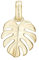 CHRISTINA Rainforest Charm Anhänger für Damen | 18K Vergoldeter Blattschmuck | Natur-inspirierte Charm Kette | Edler Halsketten Anhänger für Damen Schmuckliebhaberinnen | Halskette nicht enthalten