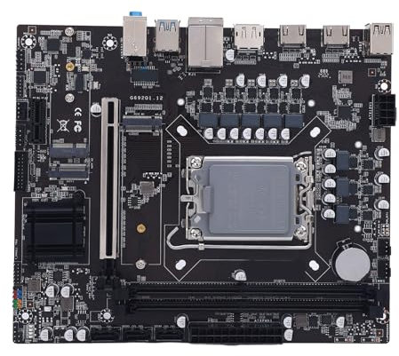 ASHATA H610 Computer Gaming Motherboard, For LGA 1700 Micro ATX Motherboard with DDR4, M.2 PCI Express X 16 Slot, DisplayPort, HDMI, Supports For I3 I5 I7 I9 12th 13th 14th Gen