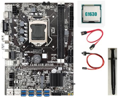 Zymoplas 1 Set B75 DDR3 Motherboard Computer Motherboards Modification Fittings USB Adapter Mining Device mit Speicher für PC