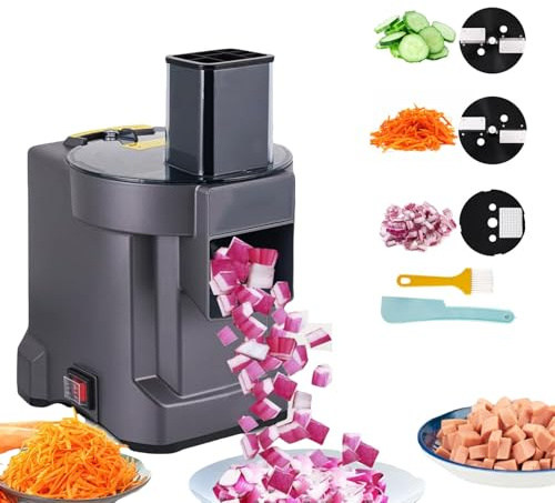 adeproptitysed 3-in-1 Vegetable Chopper Slicer for Dicing, Stripping, and Shredding - Multifunctional Veggie Cutter Slicer Dicer Machine for Onion Shredder Potato Slicer, Veggie Processor