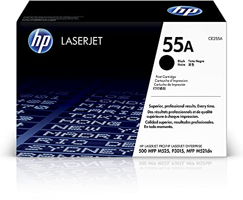 HP 55A (CE255A) Schwarz Original Toner für HP Laserjet Enterprise P3015, M525, HP Laserjet Pro M521