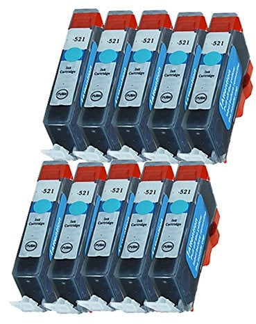 10 Druckerpatrone Tinte für Canon Pixma IP3600 IP4600 MP540 MP560 MP990 MX860 MX870 ersetzt CLI-521