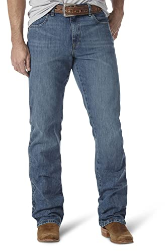 Wrangler Herren-Jeans, hohe Größe, Retro, schmale Passform, Bootcut, Wird getragen., 36W / 30L