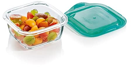 Luminarc Keep'n Lagon Recipiente Cuadrado Vidrio Con Tapa 13x6cm - 76cl Sodo Apto Microondas Apto Frigorífico Reciclable