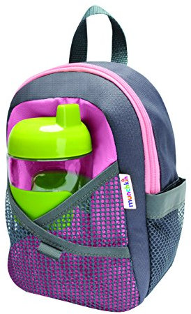 Munchkin By My Side Rucksack mit abnehmbarer Laufleine, rosa