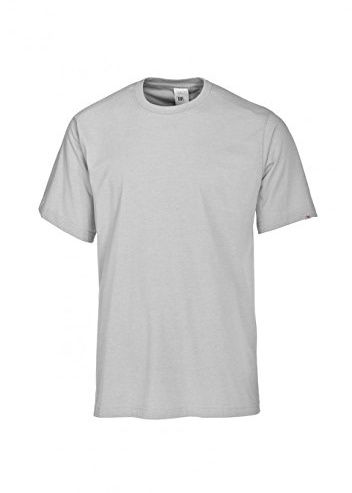 BP 1620-171-51-4XL Langärmeliges Unisex-T-Shirt, 1/1 Ärmel, Rundhalsausschnitt und Strickbund, 70 cm, 180,00 g/m² Stoffmischung, hellgrau, 4XL
