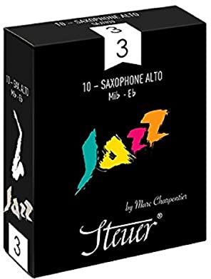 Steuer 738338 Reeds Alto Saxophone Designed by Marc Charpentier, 10 pcs, Size 3