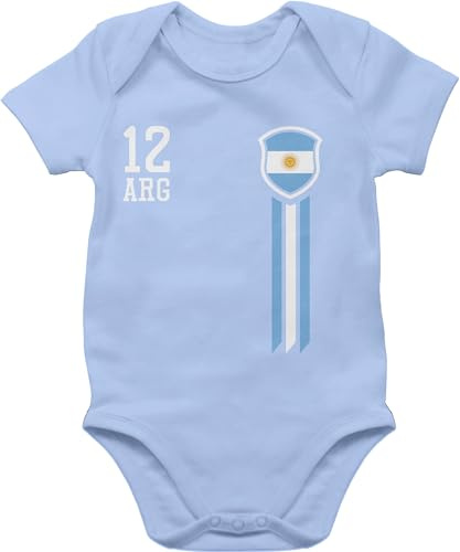 Shirtracer - Baby Body Kurzarm - 2026 Fussball WM Fanartikel - 12. Mann Argentinien Fanshirt