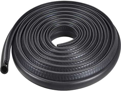 sourcing map Trimm Dichtung mit oberer Glühlampe, EPDM Gummidichtung Kantenschutz Blech, passt für 0,5-3 mm Kanten 3 Meter / 9,84 ft, 1,22 Zoll Höhe