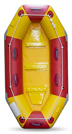 MU Strapazierfähiges aufblasbares Flossboot aufblasbares Kajak Schlauchboot Angelset für 3 Personen Kanu mit Paddel Wassersport, B