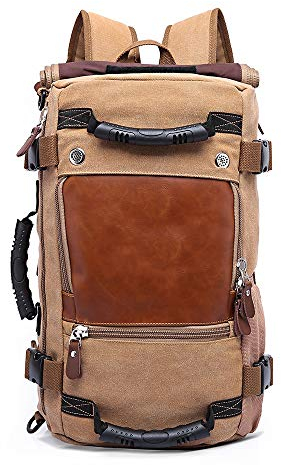 Motorrad Rucksack/Hecktasche Canvas Craftride Vintage VG6 28 Liter braun