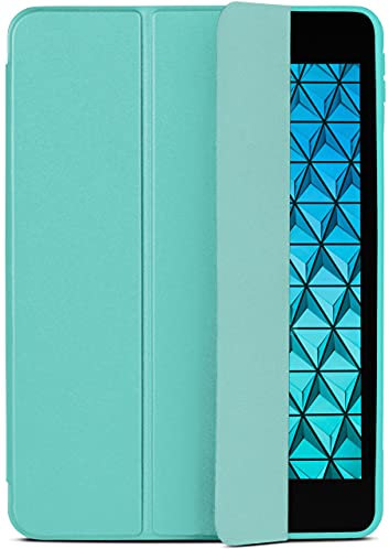Onelow - Funda con tapa para iPad Mini 2.-5.ª generación - Funda fina con función atril y apagado automático - Funda con cierre magnético - Turquesa