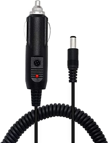PNGKNYOCN DC5.5x2.1mm Maschio a 12V Spina accendisigari per auto Cavo adattatore a spirale KANGPING per auto, camion, autobus