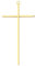 Motivationsgeschenke Wandkreuz Gold, glänzend 20cm, aus Messing | Wandkreuz modern goldfarben | Kruzifix Wohnraum | christliches Kreuz | Jesus Kreuz, Schmuckkreuz, Dekoration | (20x12cm)
