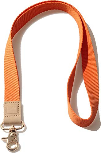 DQL Cordon tour de cou pour homme et femme – Cordon cool pour clés, portefeuille et porte-badge d'identité, Orange lever du soleil, Collier