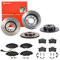 Bremsen Set Bremsscheiben Bremsbeläge Brembo Vorne und Hinten für für Skoda Octavia Seat