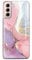 JIAXIUFEN Galaxy S21 Hülle Handyhülle TPU Silikon Weiche Schlank Schutzhülle Handytasche Flexibel Case Handy Hülle für Samsung Galaxy S21 5G - Marmor Glitter Pink Purple