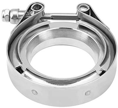 2Inch 2.5Inch 3.5Inch 4Inch V Band Clamp Flange Kit Stainless Steel for Turbo Exhaust Downpipes Stainless Steel (2inch)