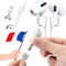 Magnetisches Band für AirPods – Anti-Verlust Sportband für AirPods 1 2 3 & Pro – Silikon Ohrhaken – Weißes Magnetkabel für Apple Kopfhörer – Sicheres und Komfortables Zubehör