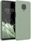 kwmobile Funda para Xiaomi Redmi Note 9S / 9 Pro / 9 Pro MAX Carcasa - Ultrafina de TPU y Silicona con Bordes elevados anticaídas - Gris Verdoso