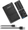 HOSAN NP-FM500H Batterie de Rechange Compatible pour Sony NP-FM500H Sony Alpha A58 A57 A65 A77 A99 A900 A700 A580 A560 A550 A850 SLT a99 II TR917