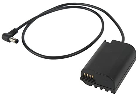 Yunseity Dummy Battery Kit, 5.5x2.1 DC Coupler Power Adapter, for S5 DC-S5 DC-S5K DC-S5GK GH6 Cameras