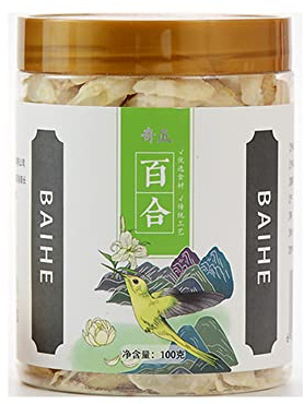 cn herb Lanzhou Dragon Tooth Lily Dried 100g/canned Fresh Flakes