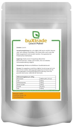 1 kg Leucin Pulver | Vegan | L-Leucin | Pulver | Buxtrade