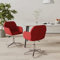 INLIFE Esszimmerstühle 2 STK. Drehbar Weinrot Stoff,Rot,15.7KG,3103033